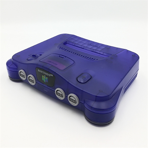 Nintendo 64 Konsol - Clear Blå - SNR NUP16323057 (B Grade) (Genbrug)
